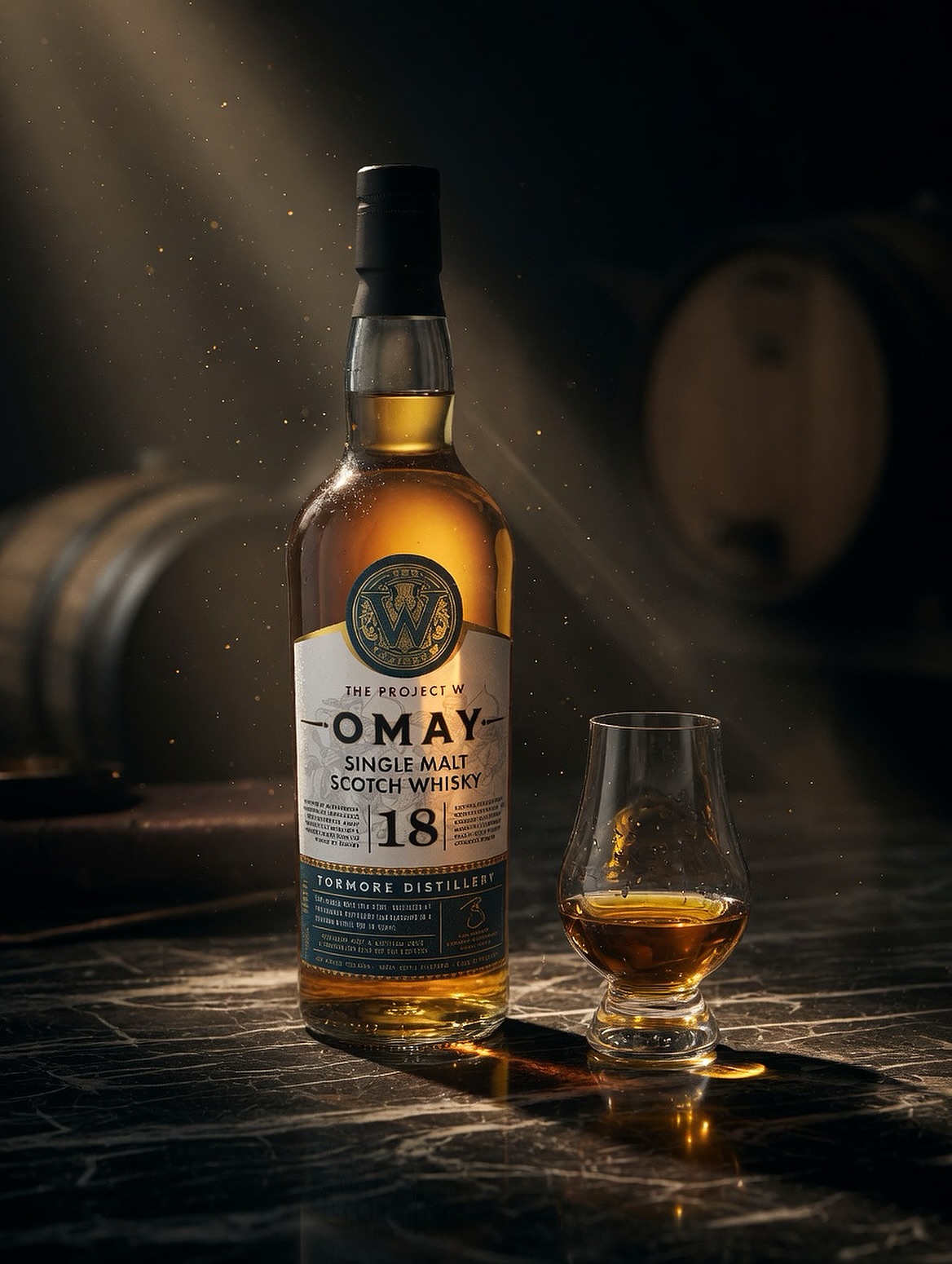 The Project W OMAY 18 Tormore.

Bold by nature. Refined by time. A remarkable 18-year-old Tormore, bottled to make a statement.

Head to link in bio t