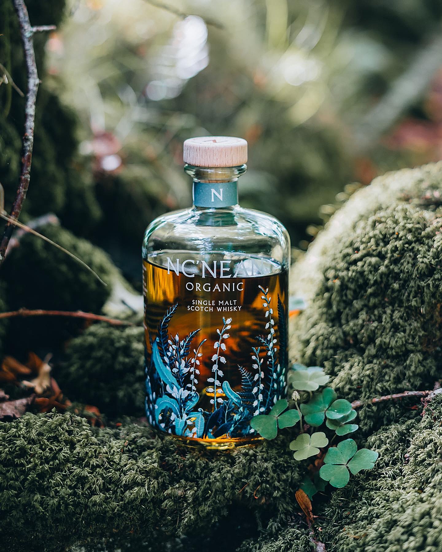 An organic single malt whisky from Nc’nean, made with Scottish barley and matured in a combination of specially-selected red wine and American whiskey